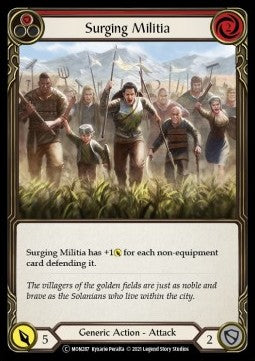 Surging Militia (Red) (Normal)⁣ - Monarch - Unlimited⁣ (Common)⁣ [MON287]