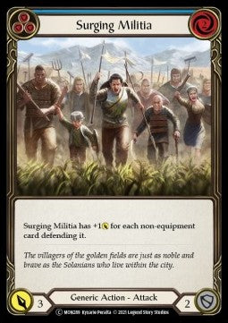 Surging Militia (Blue) (Normal)⁣ - Monarch - Unlimited⁣ (Common)⁣ [MON289]
