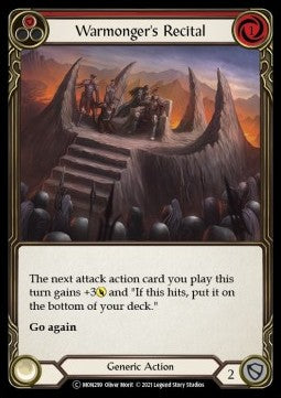 Warmonger's Recital (Red) (Normal)⁣ - Monarch - Unlimited⁣ (Common)⁣ [MON299]