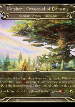 Korshem, Crossroad of Elements (Cold Foil) - Tales of Aria - First (Fabled) [ELE-F-ELE000]
