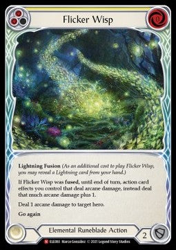 Flicker Wisp (Rainbow Foil)⁣ - Tales of Aria - First⁣ (Majestic)⁣ [ELE065]