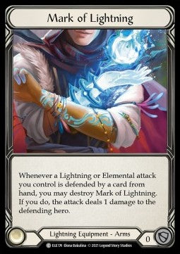 Mark of Lightning (Cold Foil) - Tales of Aria - First (Common) [ELE-F-ELE174]