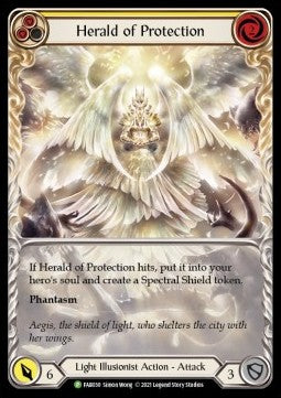 Herald of Protection (Yellow) (Extended Art Rainbow Foil)⁣ - FAB Promos⁣ (Promo)⁣ [030]