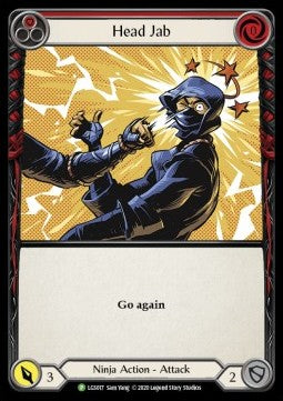 Head Jab (Red) (Rainbow Foil)⁣ - LGS Promos⁣ (Promo)⁣ [017]