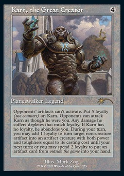 Karn, the Great Creator - Secret Lair Drop Series: Out of Time Superdrop (Rare) [SLDOT-253]