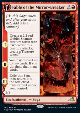 Fable of the Mirror-Breaker // Reflection of Kiki-Jiki⁣ - Kamigawa: Neon Dynasty⁣ (Rare)⁣ [141]