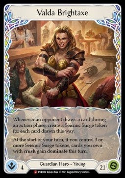 Valda Brightaxe (Rainbow Foil)⁣ - Everfest - First⁣ (Majestic)⁣ [019]