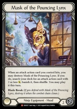 Mask of the Pouncing Lynx (Cold Foil)⁣ - Everfest - First⁣ (Majestic)⁣ [037]