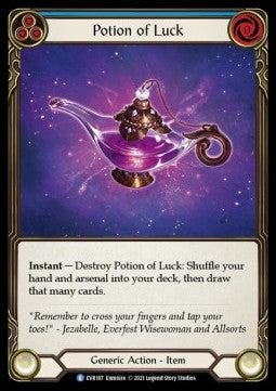 Potion of Luck (Cold Foil) - Everfest - First (Rare) [EVR-F-187]