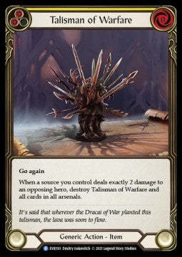Talisman of Warfare (Cold Foil)⁣ - Everfest - First⁣ (Rare)⁣ [193]