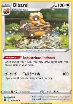 Bibarel⁣ - Brilliant Stars⁣ (Holo Rare)⁣ [121]