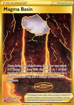 Magma Basin⁣ - Brilliant Stars⁣ (Secret Rare)⁣ [185]
