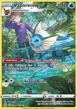 Vaporeon⁣ - Brilliant Stars⁣ (Holo Rare)⁣ [TG02]