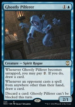 Ghostly Pilferer⁣ - Commander: Streets of New Capenna⁣ (Rare)⁣ [223]