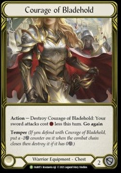 Courage of Bladehold (Cold Foil Golden)⁣ - FAB Promos⁣ (Promo)⁣ [073]