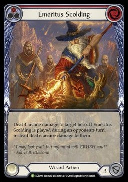 Emeritus Scolding (Red) (Extended Art Rainbow Foil)⁣ - LGS Promos⁣ (Promo)⁣ [090]