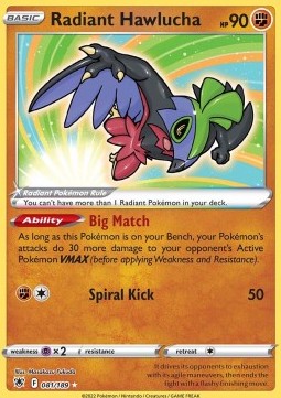 Radiant Hawlucha⁣ - Astral Radiance⁣ (Ultra Rare)⁣ [081]