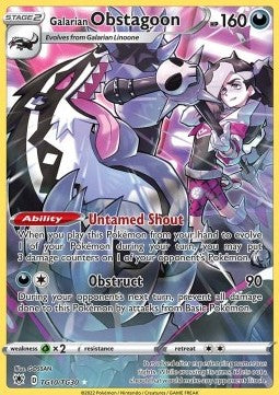 Galarian Obstagoon⁣ - Astral Radiance⁣ (Holo Rare)⁣ [TG10]