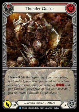 Thunder Quake (Red) (Extended Art Rainbow Foil)⁣ - Everfest - First⁣ (Rare)⁣ [024]