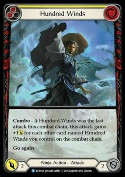 Hundred Winds (Yellow) (Extended Art Rainbow Foil)⁣ - Everfest - First⁣ (Rare)⁣ [042]