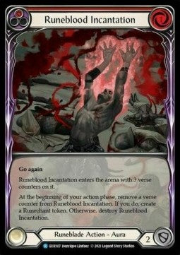 Runeblood Incantation (Red) (Extended Art Rainbow Foil) - Everfest - First (Rare) [EVR-F-107]