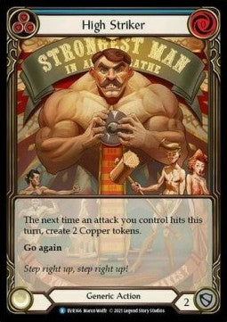 High Striker (Blue) (Extended Art Rainbow Foil)⁣ - Everfest - First⁣ (Rare)⁣ [166]