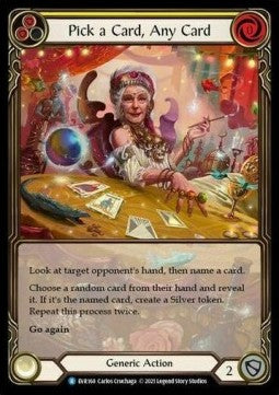 Pick a Card, Any Card (Yellow) (Extended Art Rainbow Foil)⁣ - Everfest - First⁣ (Rare)⁣ [168]