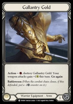 Gallantry Gold (Rainbow Foil)⁣ - Classic Battles: Rhinar vs Dorinthea⁣ (Common)⁣ [DVR005]
