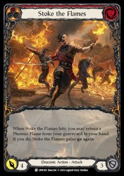 Stoke the Flames (Extended Art Rainbow Foil)⁣ - Uprising⁣ (Common)⁣ [100]