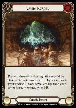 Oasis Respite (Red) (Rainbow Foil) - Uprising (Common) [UPR-221]