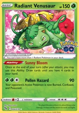 Radiant Venusaur⁣ - Pokémon GO⁣ (Ultra Rare)⁣ [004]
