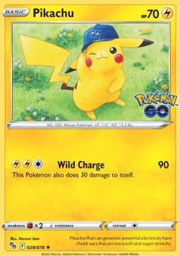 Pikachu⁣ - Pokémon GO⁣ (Holo Rare)⁣ [028]
