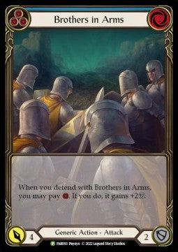 Brothers in Arms (Blue) (Extended Art Rainbow Foil)⁣ - FAB Promos⁣ (Promo)⁣ [093]