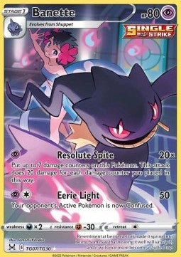 Banette⁣ - Lost Origin⁣ (Holo Rare)⁣ [TG07]