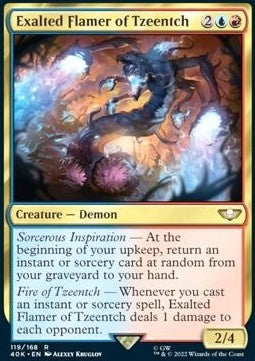 Exalted Flamer of Tzeentch⁣ - Universes Beyond: Warhammer 40,000⁣ (Rare)⁣ [119]