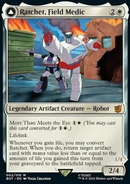 Ratchet, Field Medic // Ratchet, Rescue Racer (V.1)⁣ - Universes Beyond: Transformers⁣ (Mythic)⁣ [2]