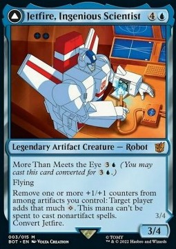 Jetfire, Ingenious Scientist // Jetfire, Air Guardian (V.1)⁣ - Universes Beyond: Transformers⁣ (Mythic)⁣ [3]