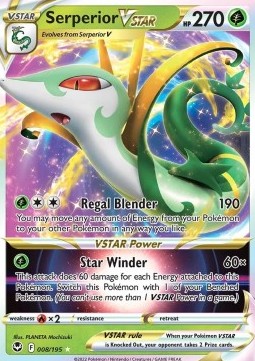 Serperior VSTAR⁣ - Silver Tempest⁣ (Ultra Rare)⁣ [008]