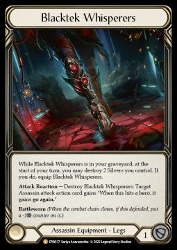 Blacktek Whisperers (Rainbow Foil)⁣ - Dynasty⁣ (Legendary)⁣ [117]