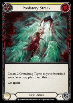 Predatory Streak (Yellow) (Rainbow Foil)⁣ - Dynasty⁣ (Common)⁣ [063]