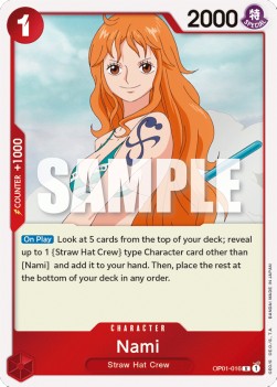 Nami (OP01-016) (V.1)⁣ - Romance Dawn⁣ (Rare)⁣ [016]