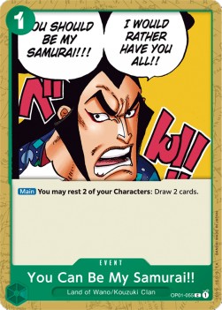 You Can Be My Samurai!! (OP01-055)⁣ - Romance Dawn⁣ (Common)⁣ [055]