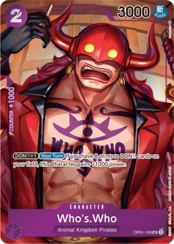 Who's.Who (OP01-109) (V.2)⁣ - Romance Dawn⁣ (Alternate Art)⁣ [109]