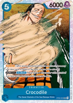 Crocodile (ST03-003) (V.1)⁣ - Starter Deck: The Seven Warlords of the Sea⁣ (Super Rare)⁣ [003]