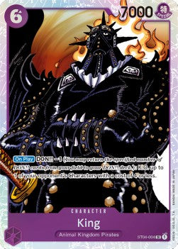 King (ST04-004) (V.1)⁣ - Starter Deck: Animal Kingdom Pirates⁣ (Super Rare)⁣ [004]