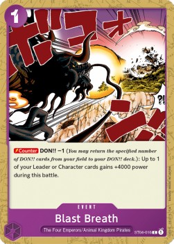 Blast Breath (ST04-016) (V.1)⁣ - Starter Deck: Animal Kingdom Pirates⁣ (Common)⁣ [016]