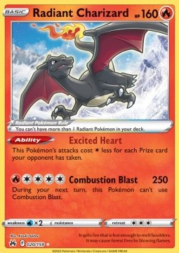 Radiant Charizard⁣ - Crown Zenith⁣ (Ultra Rare)⁣ [020]