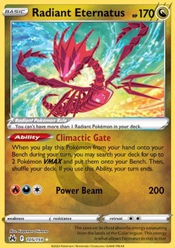 Radiant Eternatus⁣ - Crown Zenith⁣ (Ultra Rare)⁣ [105]