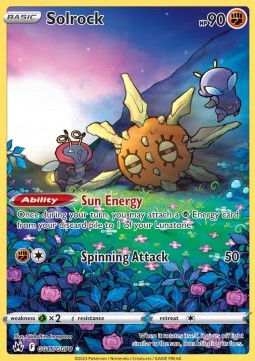 Solrock⁣ - Crown Zenith⁣ (Holo Rare)⁣ [GG15]