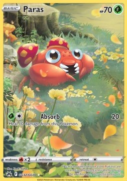 Paras⁣ - Crown Zenith⁣ (Holo Rare)⁣ [GG32]